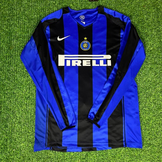 Adriano – Inter Milan 200506 Retro Kit Jersey –  Trikot  Maillot Soccer Shirt